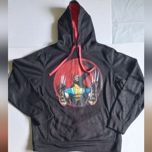 Wolverine Hoody Sweatshirt Large Red & Black